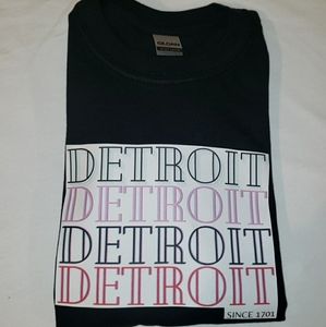Medium custom design Detroit t-shirts